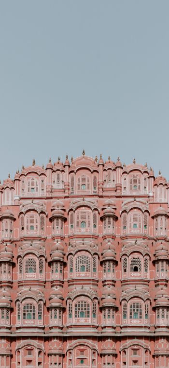 Hawa-Mahal, India, pink Wallpaper 1080x2340