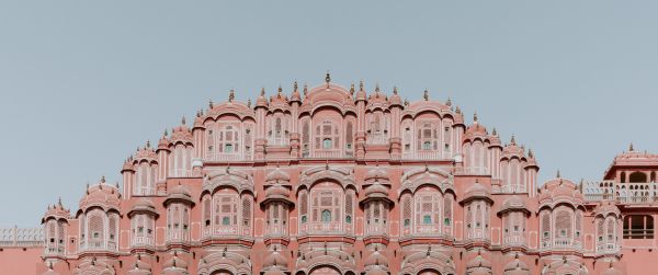 Hawa-Mahal, India, palace Wallpaper 3440x1440