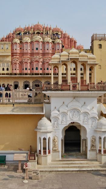 Обои 640x1136 Хава-Махал, дворец, Индия