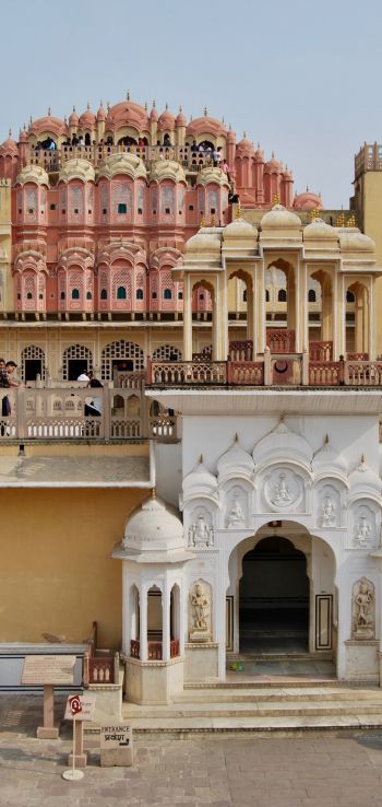Обои 720x1520 Хава-Махал, дворец, Индия