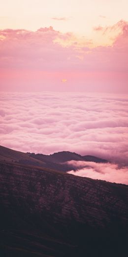 pink sky, clouds Wallpaper 720x1440