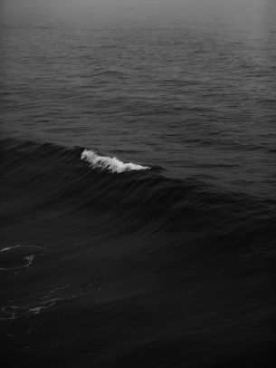sea, black Wallpaper 2048x2732