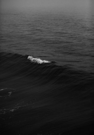 sea, black Wallpaper 1640x2360