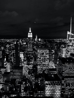 New York, USA, night Wallpaper 1668x2224