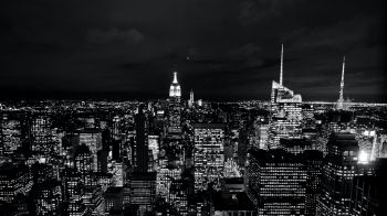 New York, USA, night Wallpaper 1600x900