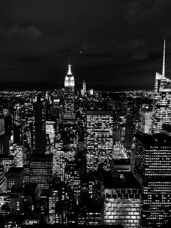 New York, USA, night Wallpaper 1620x2160
