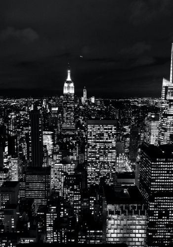 New York, USA, night Wallpaper 1668x2388
