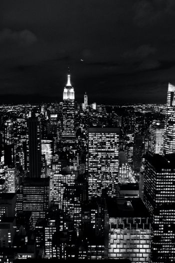 New York, USA, night Wallpaper 640x960