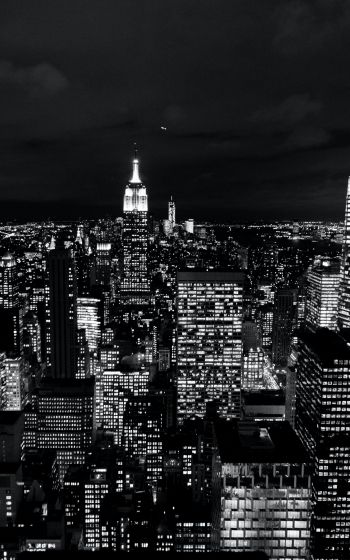 New York, USA, night Wallpaper 1600x2560