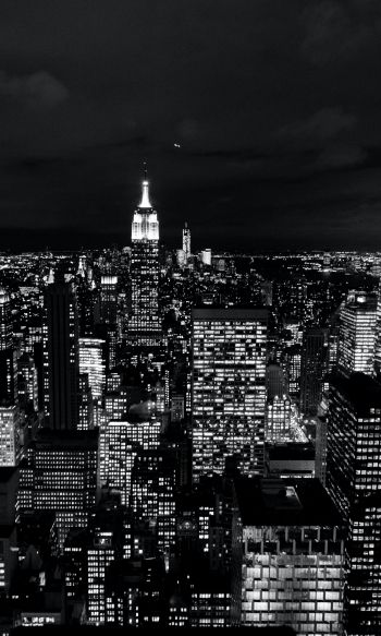 New York, USA, night Wallpaper 1200x2000