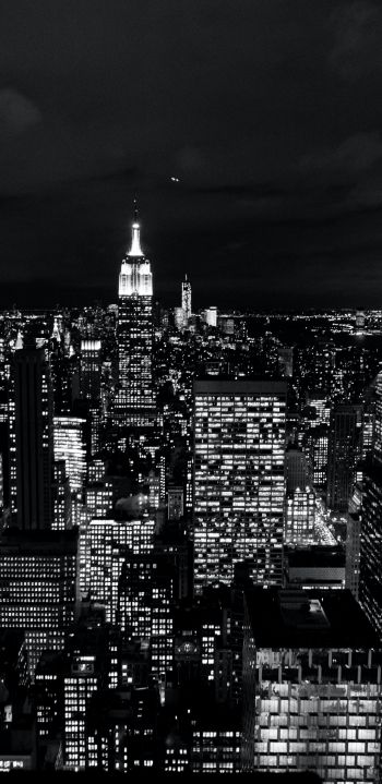 New York, USA, night Wallpaper 1080x2220