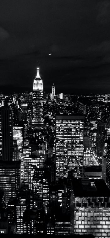 New York, USA, night Wallpaper 1080x2340