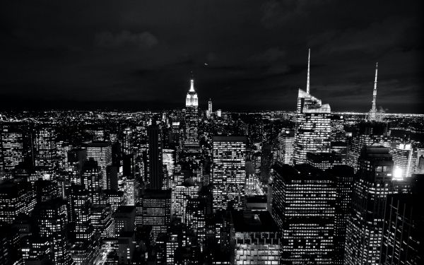 New York, USA, night Wallpaper 1920x1200